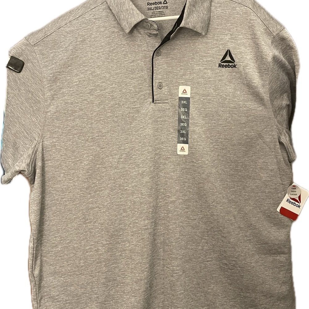 Reebok Men's Light Gray Polo Shirt